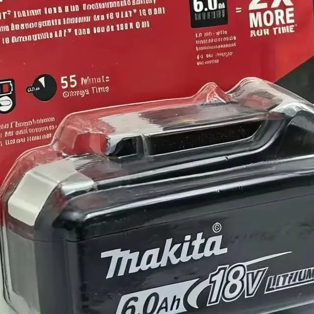 

Makita 18V High Capacity Tool Battery 6.0Ah 6000mAh BL1860 BL1850 Compatible with Electric Drills Chainsaws Angle Grinders