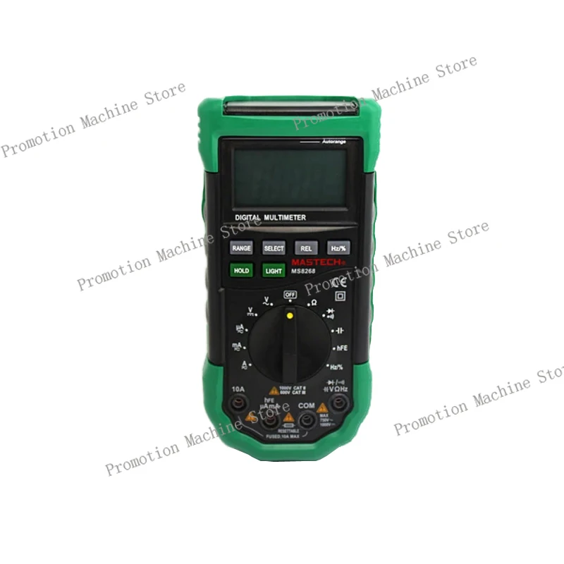 MS8268 Auto Range Digital Multimeter Full Protection AC/DC Ammeter Voltmeter Ohm Frequency Electrical Tester Diode Test