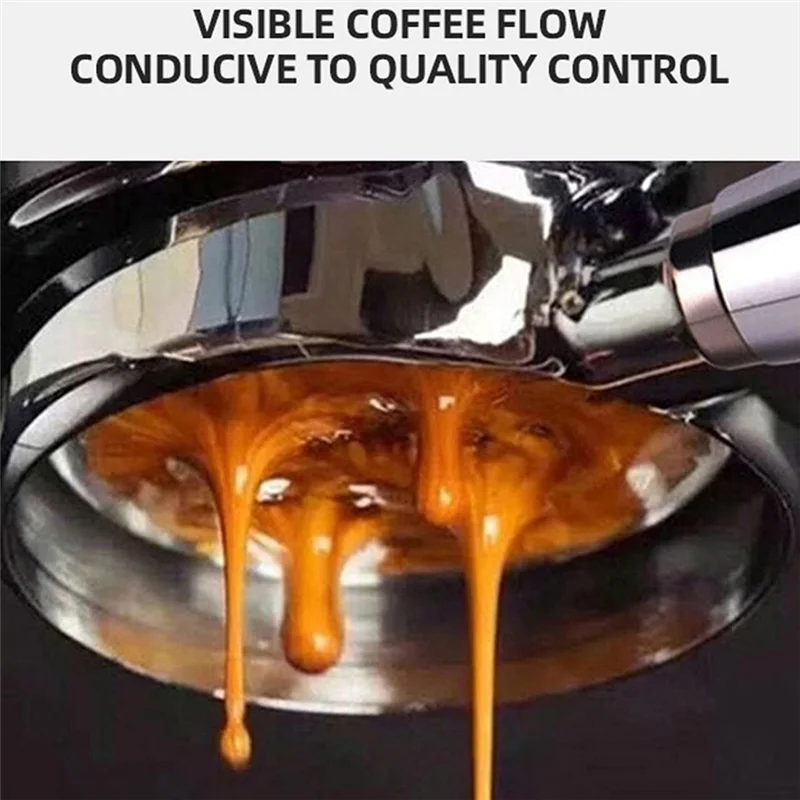 ماكينة قهوة بلا قعر من الخشب الصلب ، مقبض بورتافلتر ، شاملة ، قابلة للتطبيق ، E61 ، 58