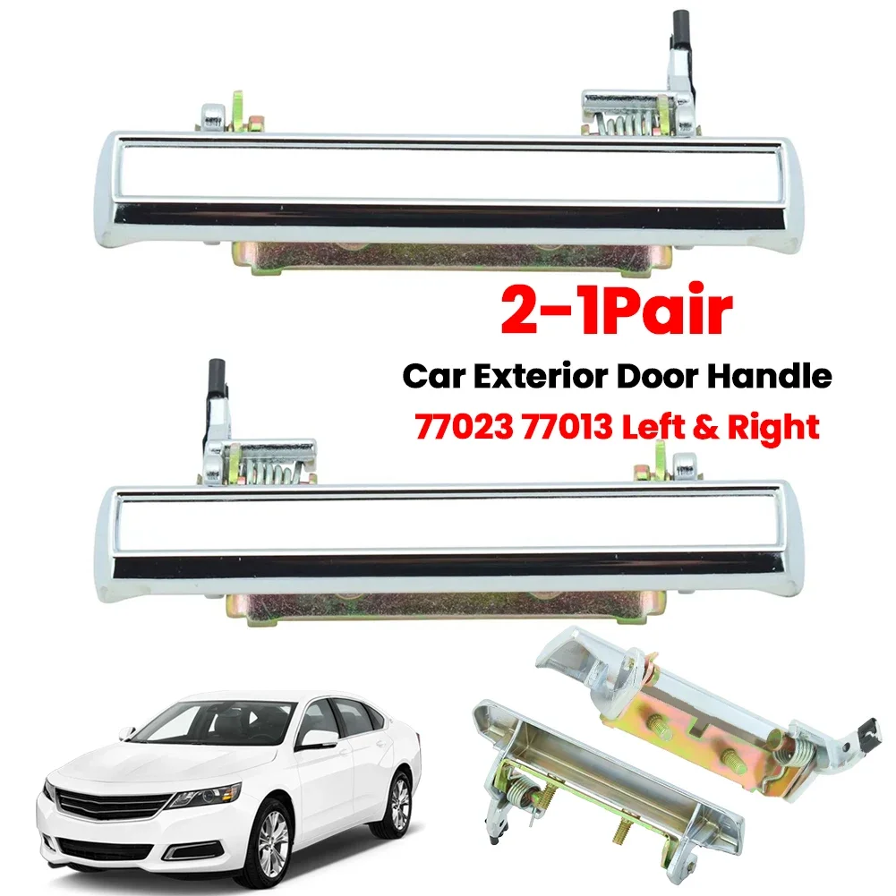 

2-1Pairs Exterior Door Handle 77023 77013 Exterior Door Handle Set Left & Right for Camaro Caprice Impala Astre Firebird