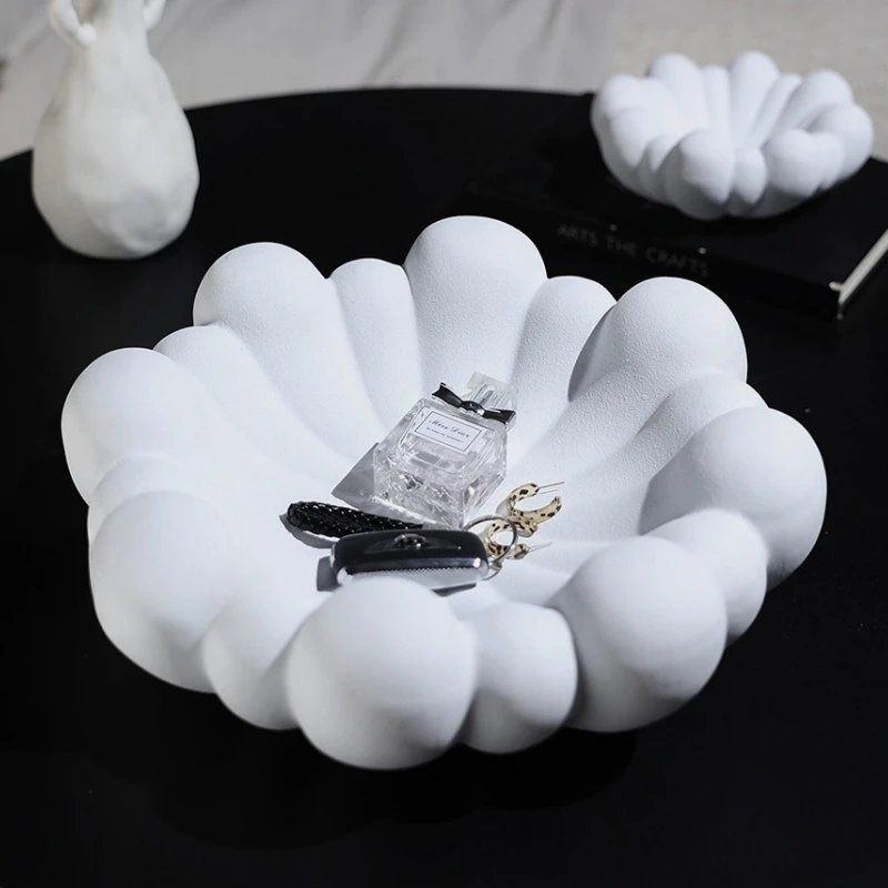 Cloud Fruit Figurines Modern Minimalism Miniatures Resin Art Tray Living Room Storage Organizer Ornaments Home Decoration Craft