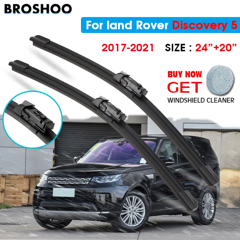 

Car Wiper Blade For land Rover Discovery 5 24"+20" 2017 2018 2019 2020 2021 Auto Windscreen Windshield Wipers Blades Window Wash