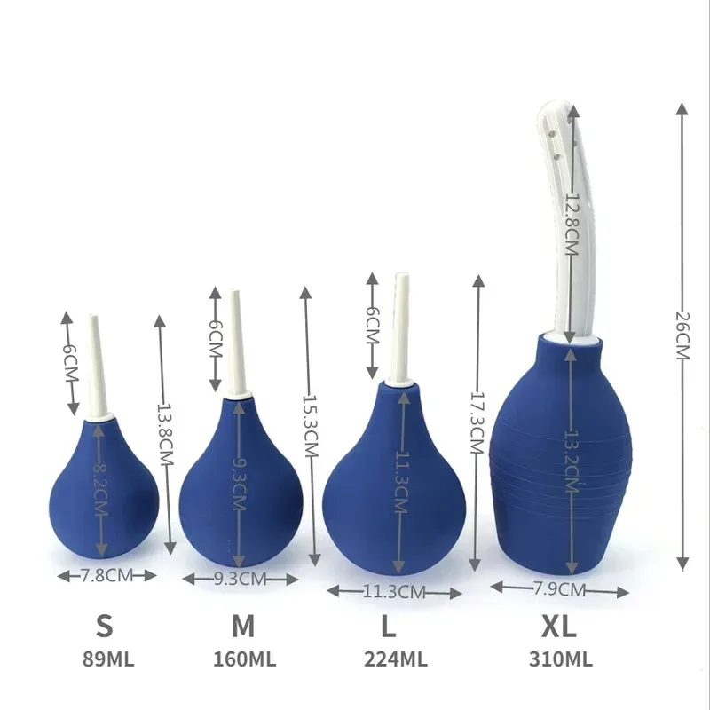 Bidet Cleaner Medical Enema Rectal Shower Large Capacity Enema Ball Syringe System Anus Cleaner Tip Nozzle Plug Colon Enema Anal