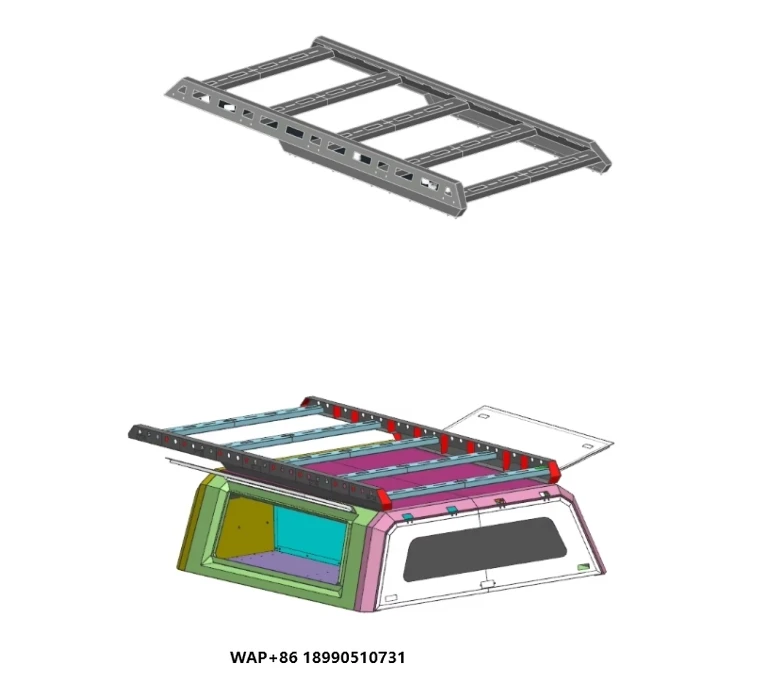 

Ute Canopy Accessories Heavy Duty Rooftop Platform Roof Rack Pickup Truck Storage Solution