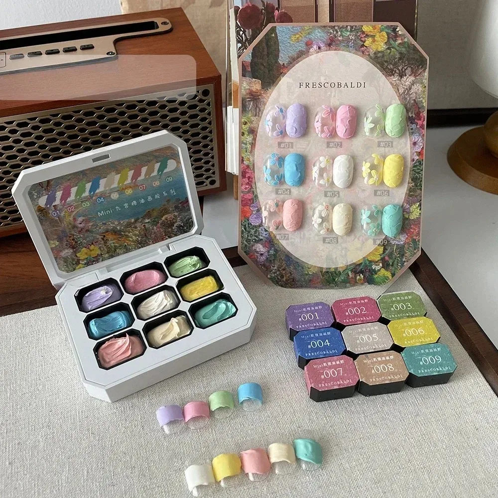 Hot Oil Paintting Nail Cream Gel Drawing Gel Paste 3D Texture Oil Gravel Sculpture Varnish Embossing Nail Art Gel For manicure