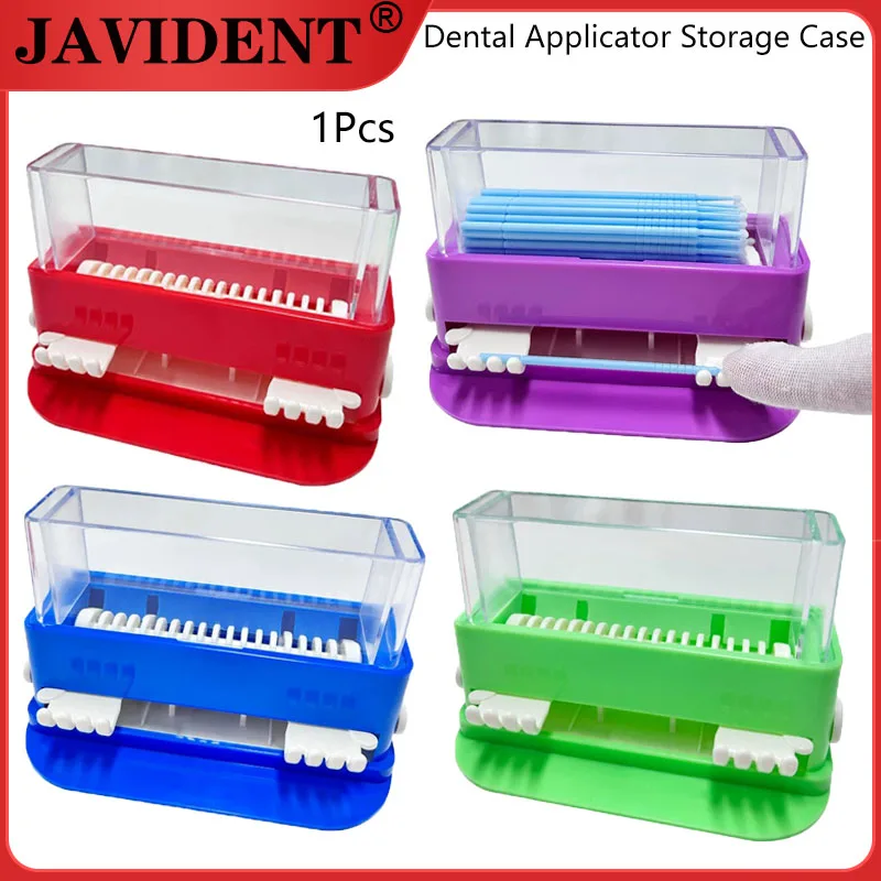 

Dental Press-Type Applicator Dispenser Dispenser Box for Disposable Brushes Storage Rack for Oral Dental Tools and Materials