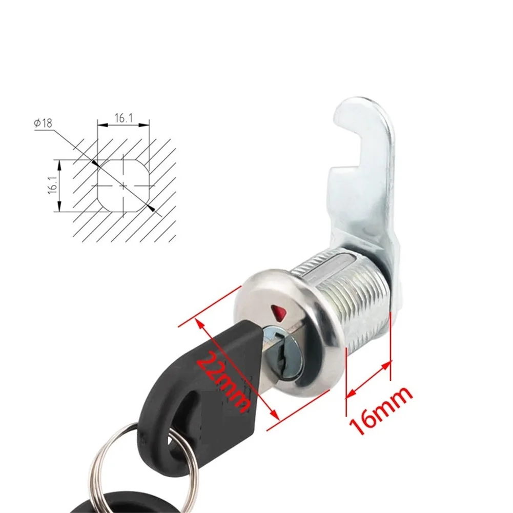 Zinc Alloy Cabinet Lock Cylinder with Eccentric Core and Red Green Indicator for Reliable Door Lock Status Recognition