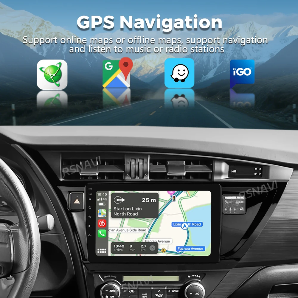 Android 15 Car Radio For Toyota Corolla Auris 2017 2018 Wireless Carplay Android Auto Car Stereo Multimedia Player 4G Wifi 2 Din