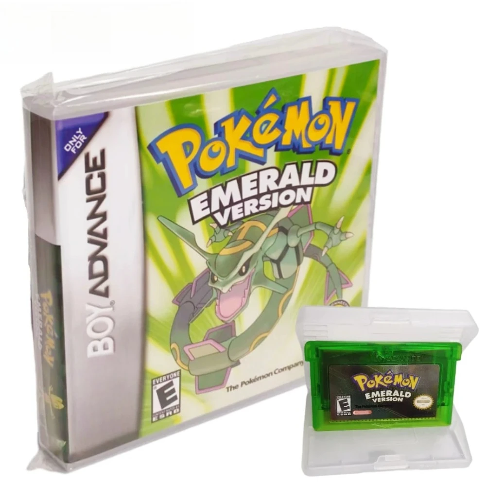 Englische Pokémon 32-Bit-Video-GBA-Spielkarten-Bundle USA-Version Ruby Sapphire Emerald FireRed LeafGreen Gameboy Advance Cartridge – Detail 5