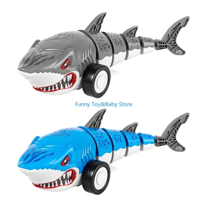

2.4G Remote Control Shark Toy Car with LED Lights & USB Charging Shark Toy Vehicle for Kids Indoor Outdoor Play Gift C90B