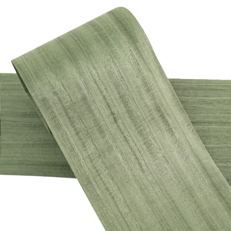 

Натуральный зеленый шпон павловнии прямого рисунка для столешниц, мебели, шкафов, проектов DIY, декоративных панелей, L:13*250см