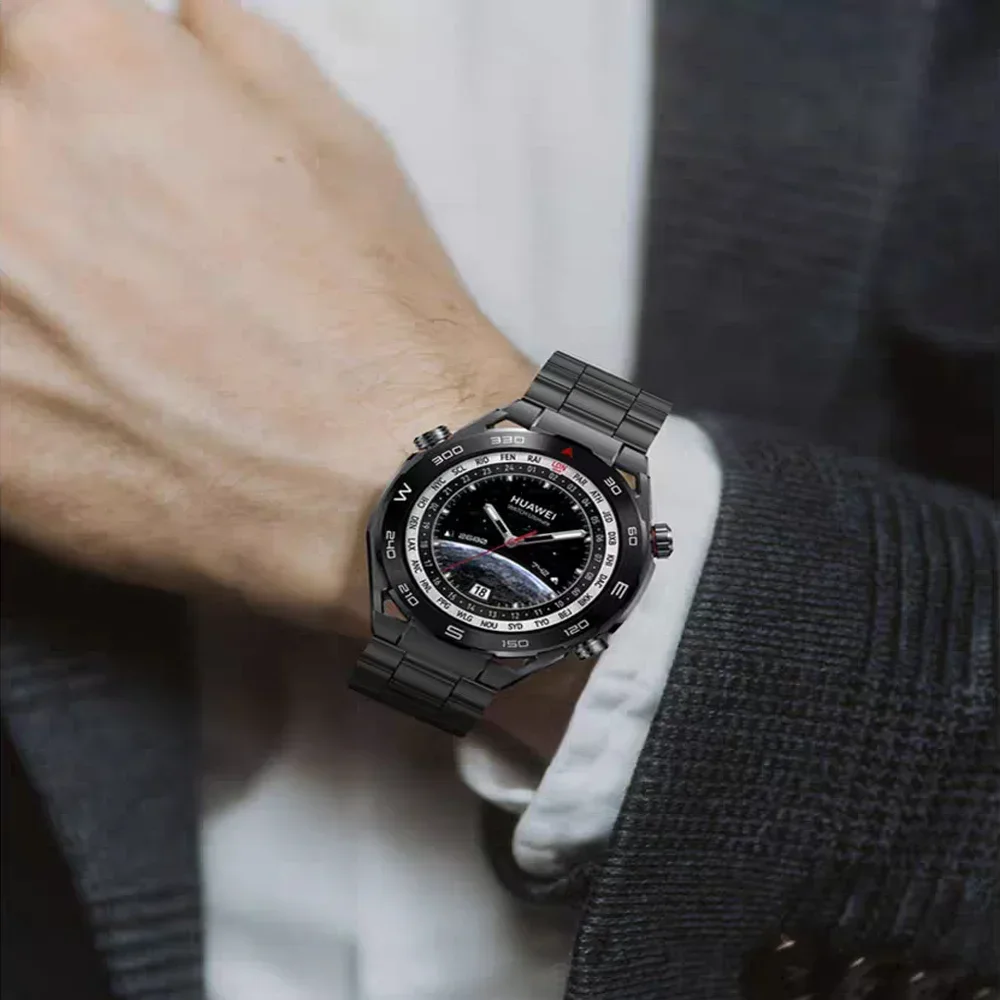 20mm 22mm Titanium Strap for Huawei Watch GT5 Pro 46mm Luxury stainless steel watchband for Huawei Watch GT5/Pro GT4 46mm Correa