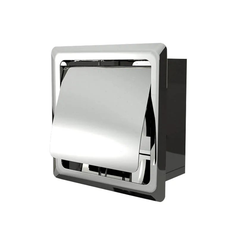 

Premium Stainless Steel Tissue Box Cover Weighted Base Soft-Close Lid For Luxury Bathroom