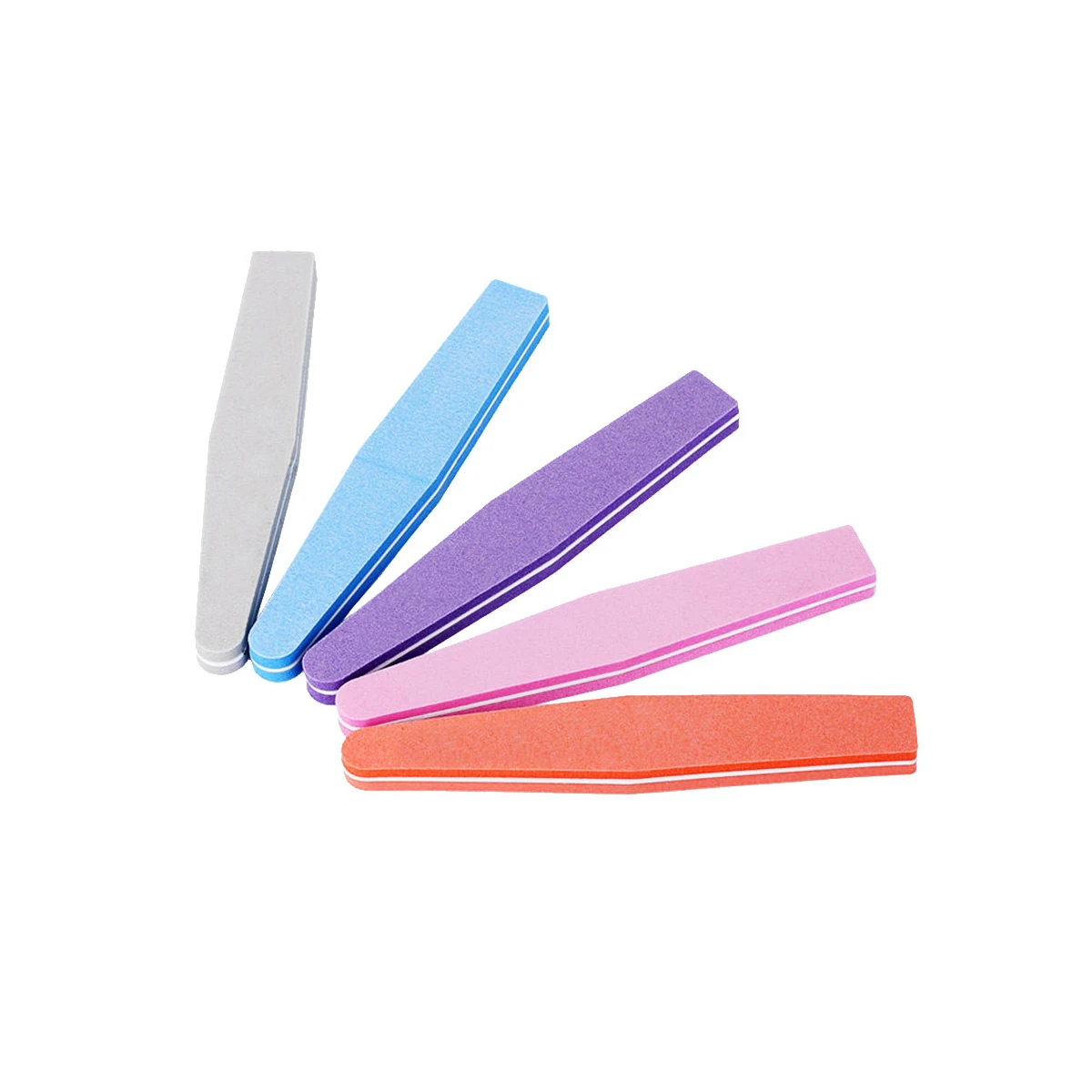 5Pcs Nail Buffing Files Sponge Nail Shiner Set for on Natural False Nails Easy to Use Manicure Tool Kit