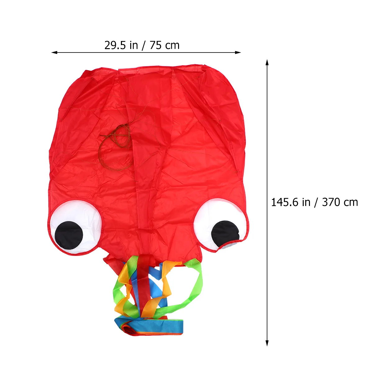 2 pezzi 4m aquiloni di polpo materiale in poliestere antivento bambini all'aperto design animale volante aquiloni durevoli facili da trasportare 100m pannelli di filo