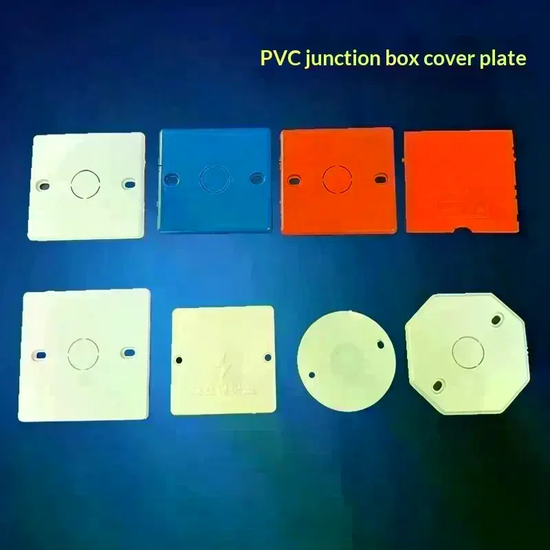 PVC Electrical Junction Box Covers Sturdy Build Multiple Shapes For Home Renovation Electrical Projects