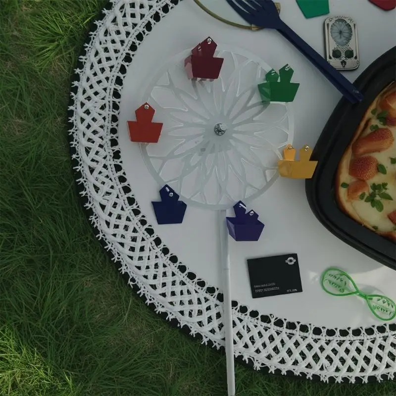 Tuin windmolen vogelvoeder roterende windwiel tuinvoedingsstation voor tuin l8rb