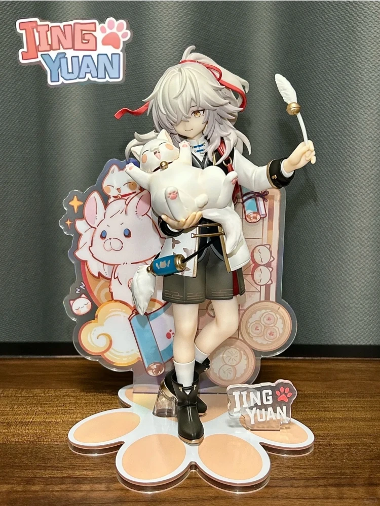 Genuine Honkai Star Rail Jing Yuan Ver Cat Series Collectible Pvc Anime Figure Desktop Decoration Game Model Custom Doll Toy