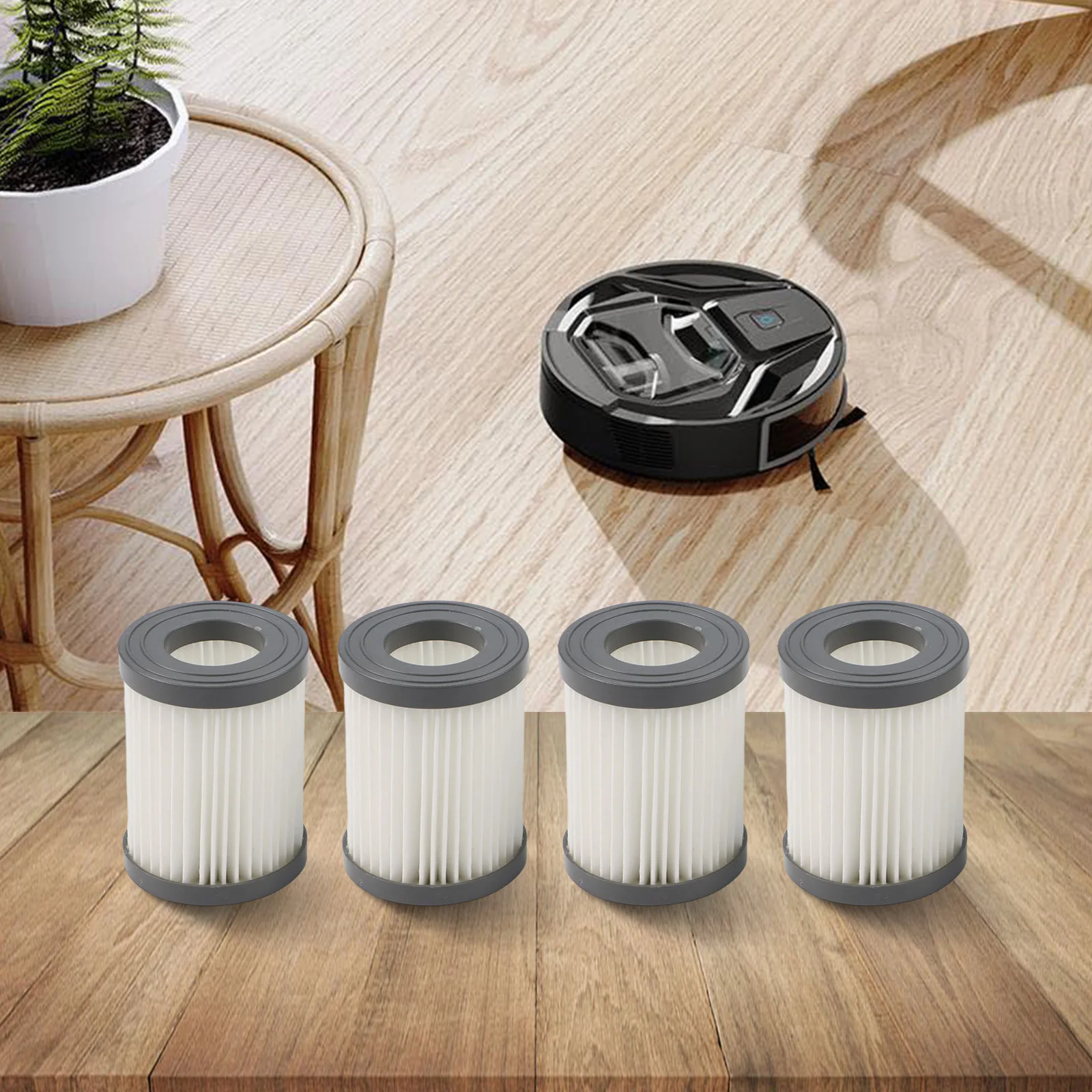 4/1PCS Plastic Replacement Filter Exhaust Air Filter For Lefant M320 / M320G Robot Vacuum Cleaner Filters Smoke Particle Dust