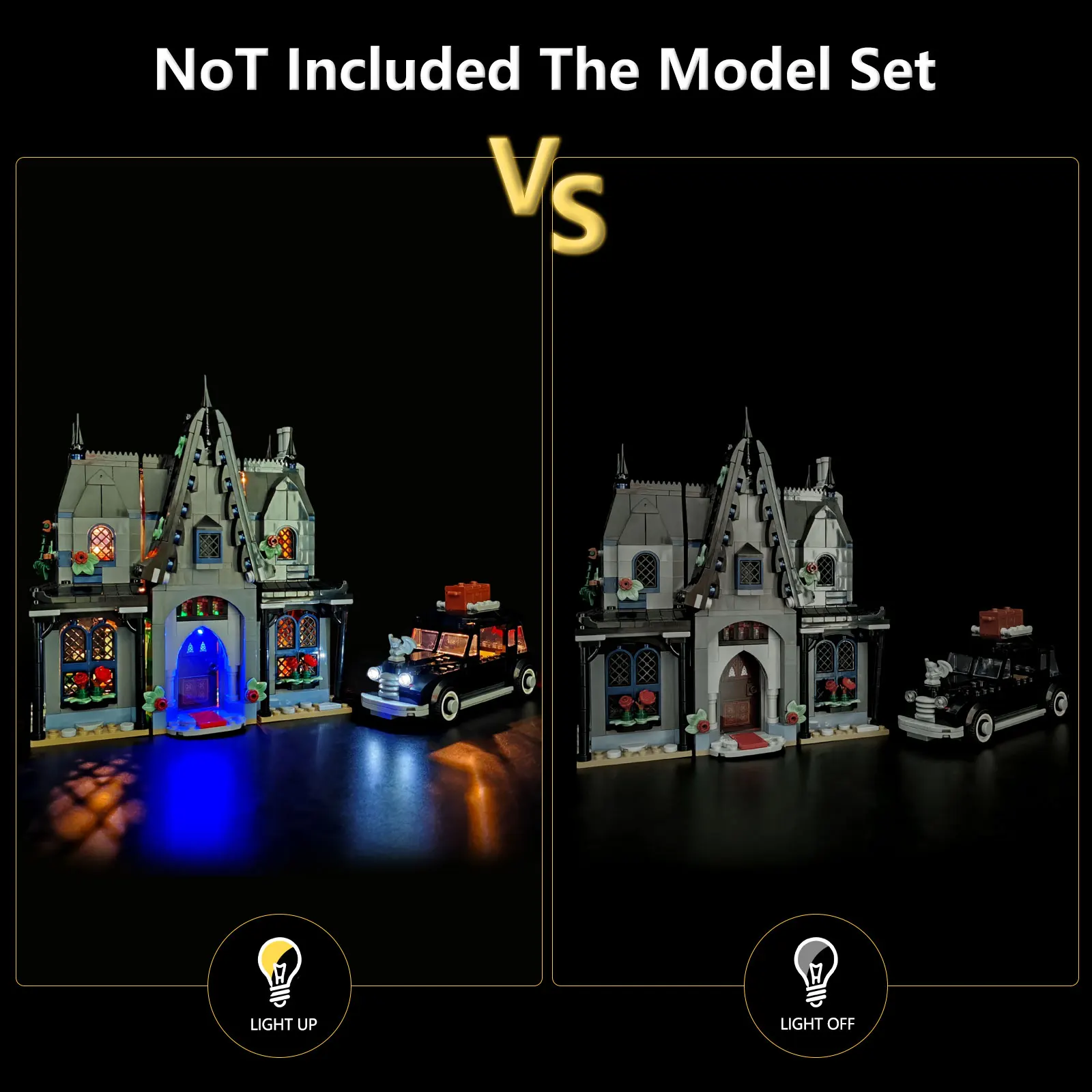 LYBMTWF LED Lighting Kit Compatible with Lego 76786 Manor Model (NOT Include building Brlocks)