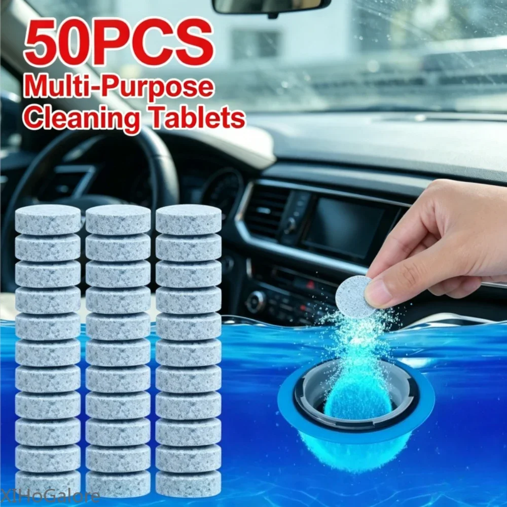 Fast Cleaning Effervescent Tablet 10 20 40 50 Pcs Concentrated Car Windscreen Cleaner Solid Detergent For Auto Glass Wiper