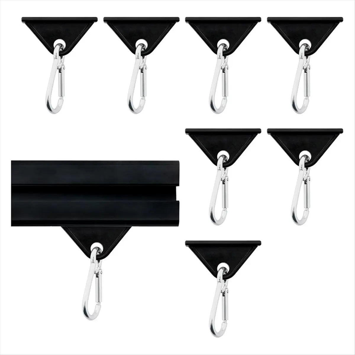 COFA 8 Pack 2020 Extrusion Sliding Hook for 20 Series T-Slot V-Slot Aluminum Extrusion Hardware Black
