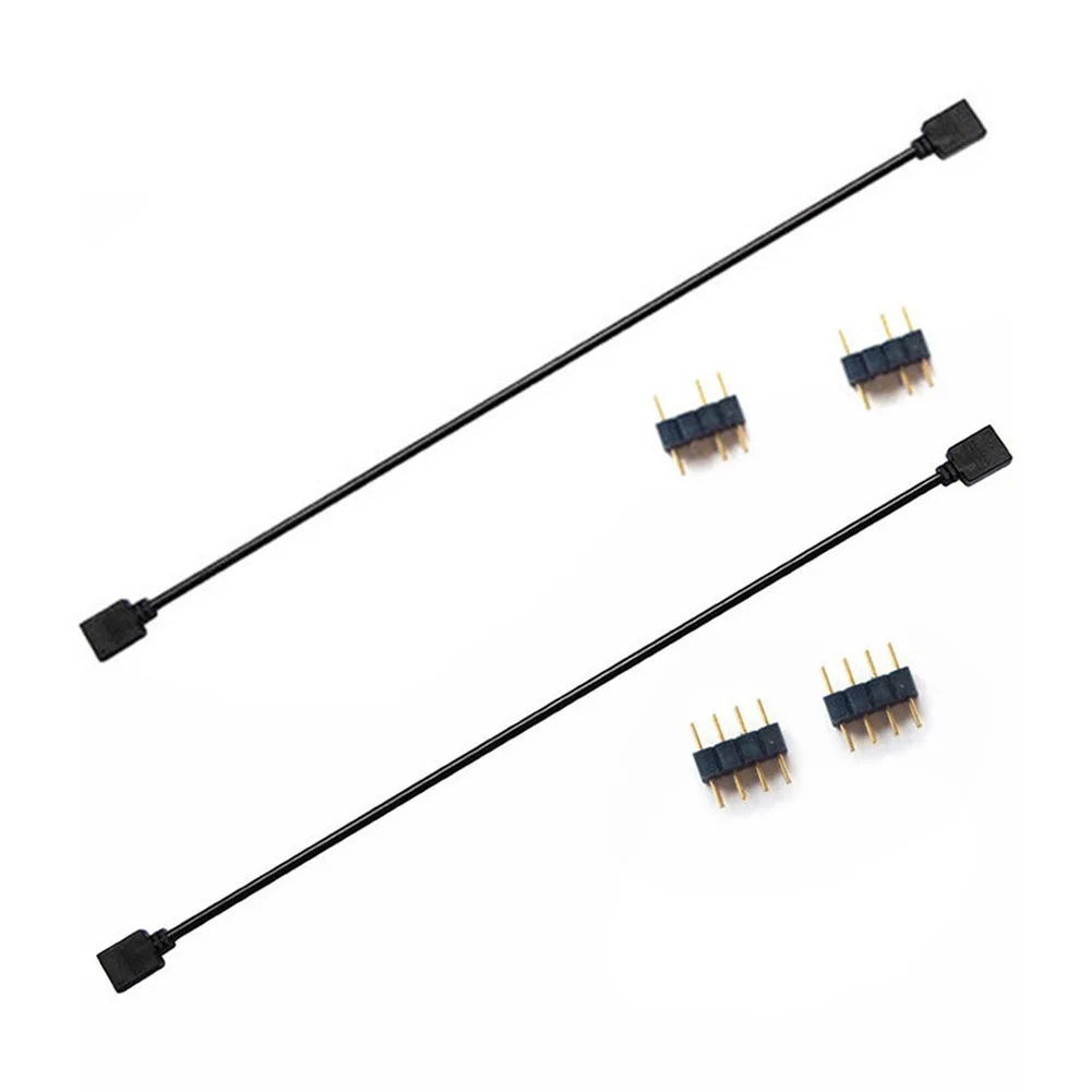 1 To 1 AURA RGB Extension Adapter Cable LED Light Strip 5V 3Pin/12V 4Pin Extension Adapter Cable AURA Extension Cable for ASROCK