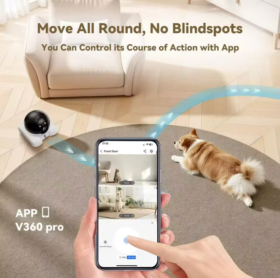 Câmera robô sem fio lente dupl - Home Security Robot avaliação e preço