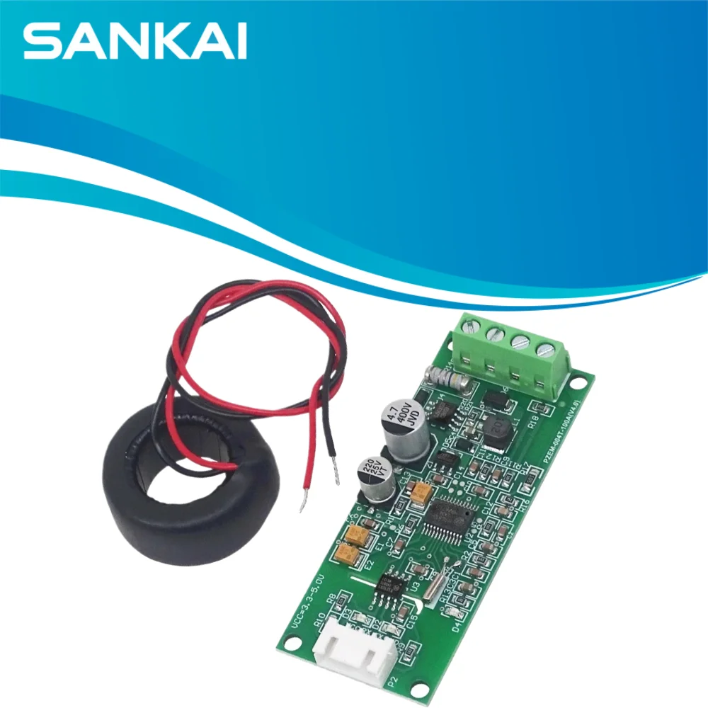PZEM-004T AC Digital Multimeter, 0-100A 80-260V, TTL Output, Current Transformer for Arduino