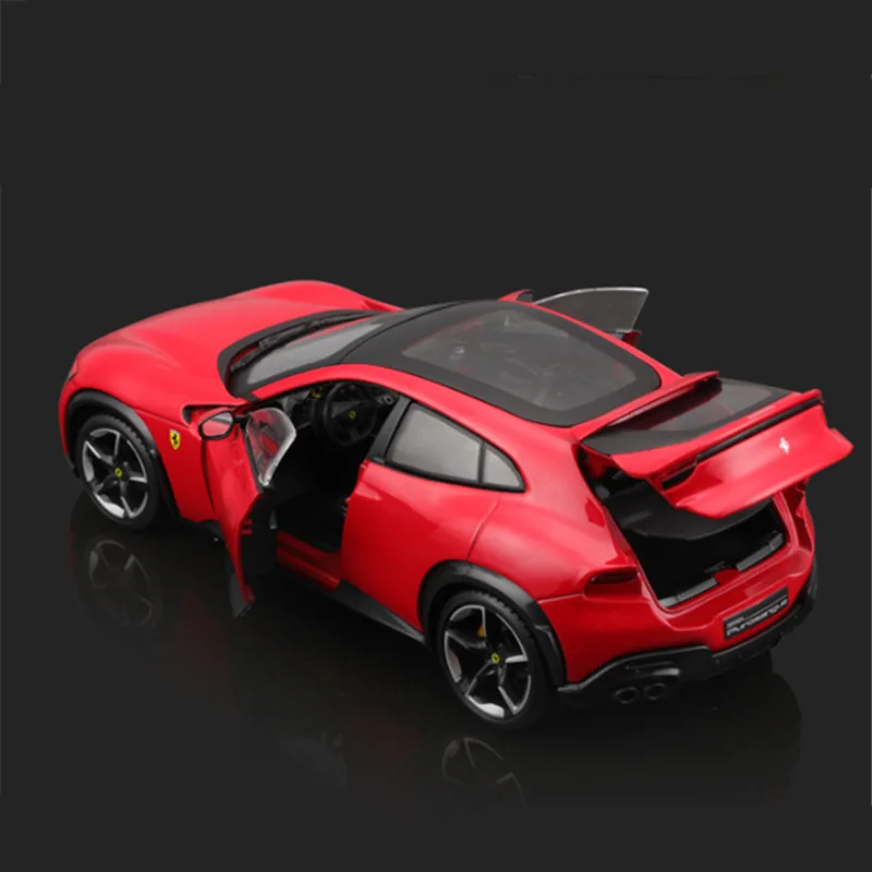 Bburago 1:25 Ferrari SUV Purosangue Alloy Sports Car Model Diecast Metal Racing Car Vehicles Model High Simulation Kids Toy Gift