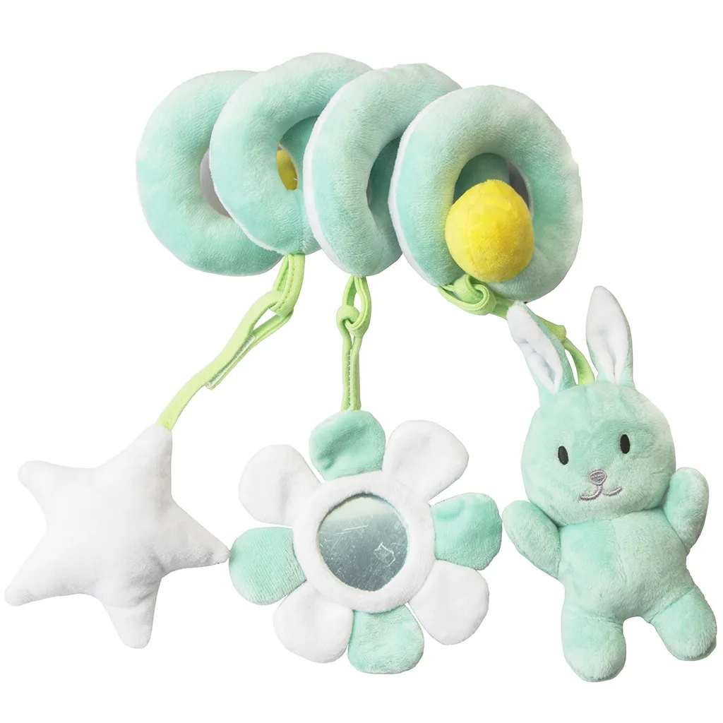 Ins stile scandinavo semplice cartone animato animale peluche letto intorno a giocattoli appesi passeggino per bambini appeso bambino sonno giocattoli rilassanti