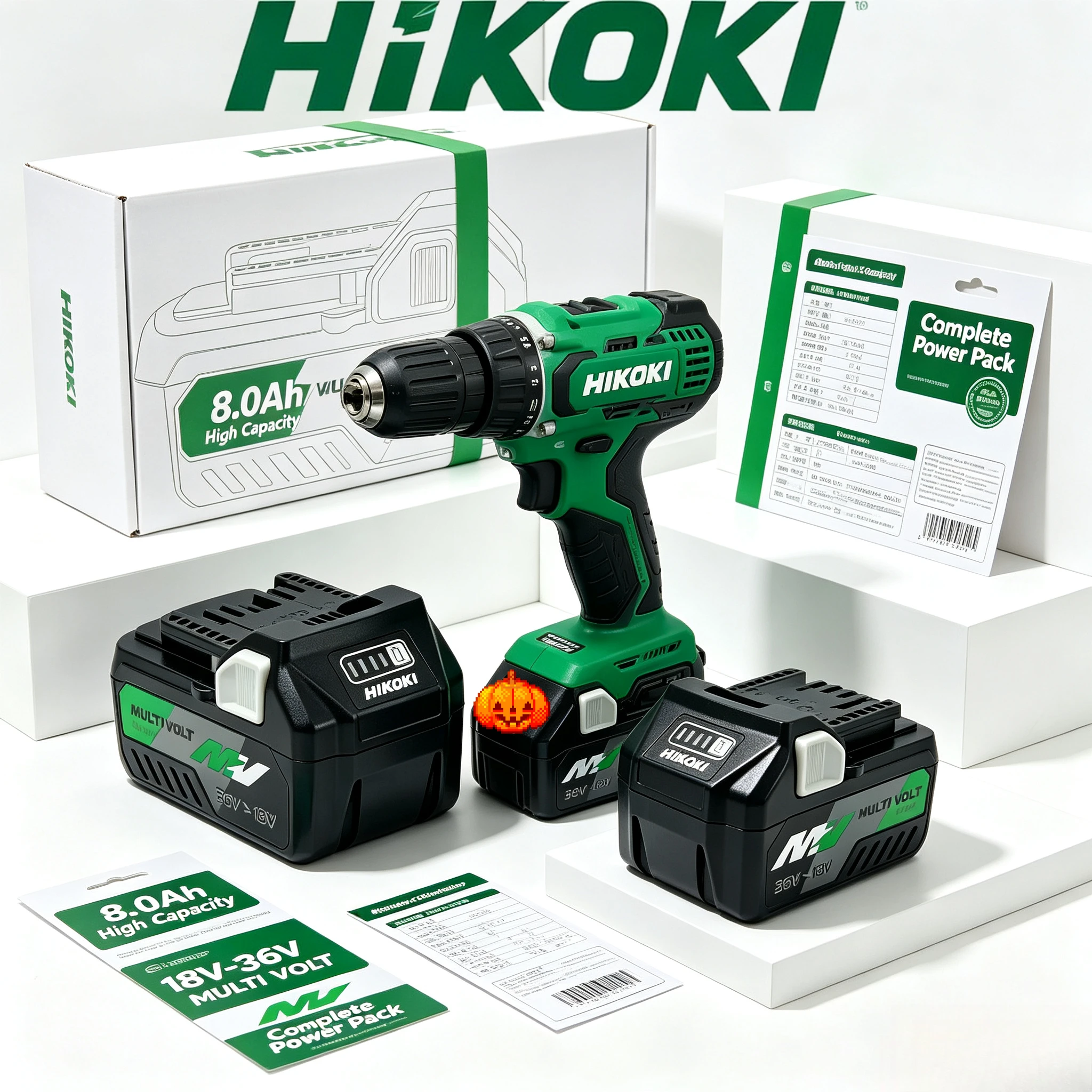 100%18V High‑Output HiKOKI Li‑ion Battery 5.0Ah 8.0Ah for DS18DG Brushless Drill Cordless Power Tool Lithium‑Ion Long Cycle Life