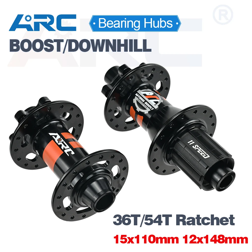 

ARC MTB Hub Boost 32 Hole Front 15x110 Rear 12x148 36T/54T Ratchet DT Disc Brake, Bicycle Hub HG K7 MS XD 8 9 10 11 12 Speed