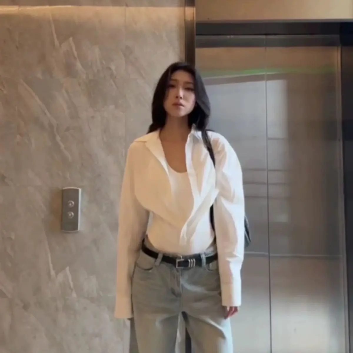 

Белый длинный топ-боди для женщин, весна-осень, новинка, с завышенной талией, облегающий, повседневный, стильный