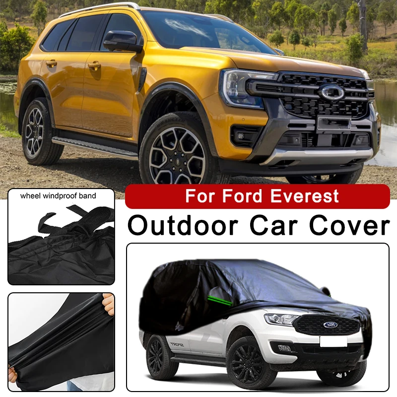 

Outdoor Car Cover Waterproof Dustproof UV Sun Protection, Full Car Protector Exterior Accessories For Ford Everest U375 U704