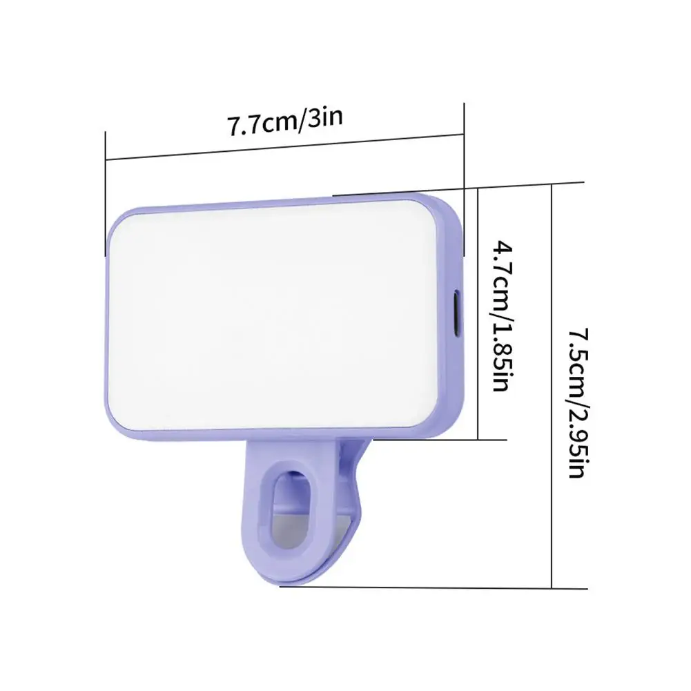Mini LED Photography Fill Light Portable For Selfie Beauty Mobile Video Conferencing Clip-on Mobile Phone Fill Light New