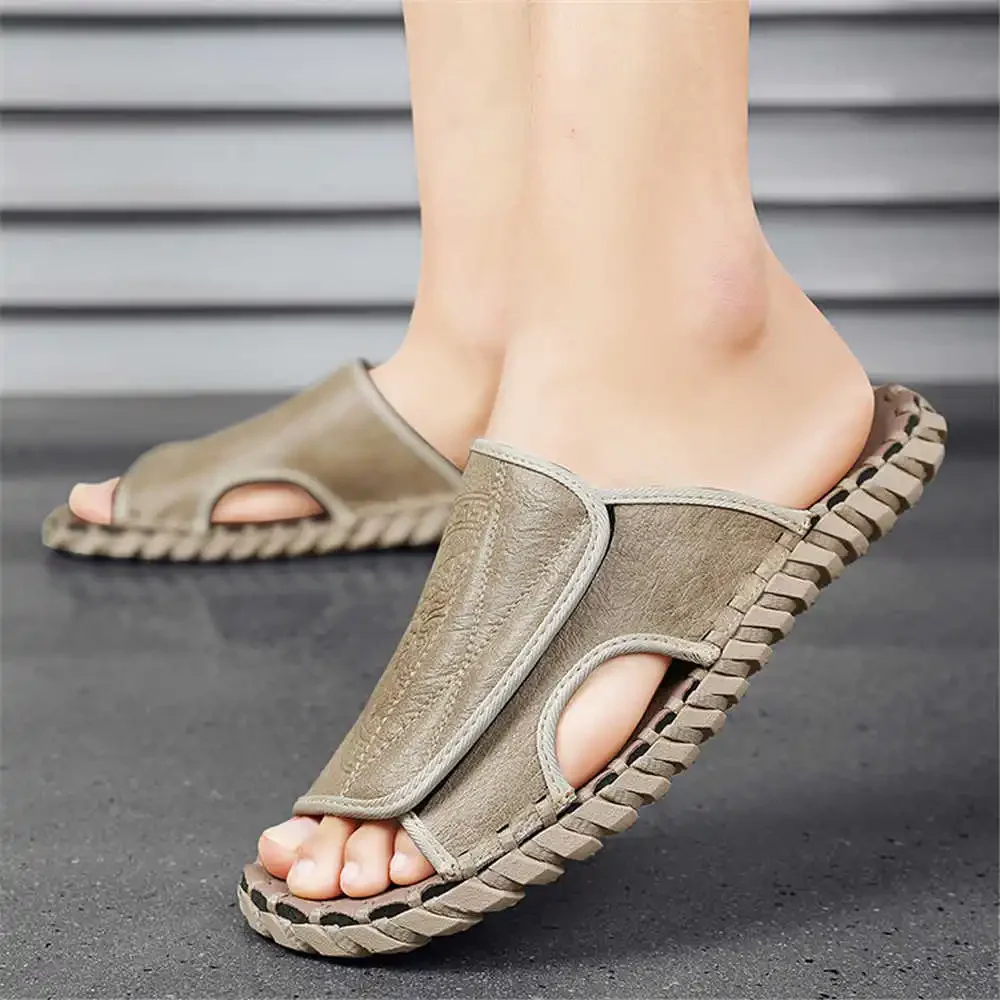 Black Khaki Mans Slippers Sandals New Boots Shoes Original Flip Flops Sneakers Sport Branded Luxury Upper Fitness Sneacker