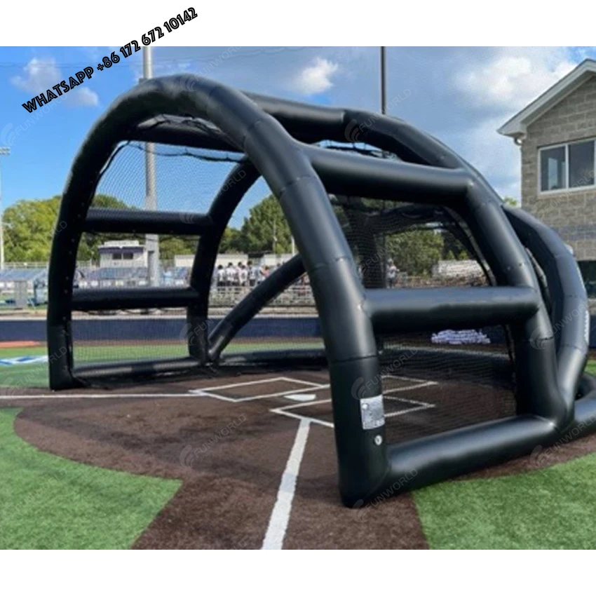Turtle Inflatable Batting Backstop Inflatable Baseball Sport Court Baseball Batting Cage for Baseball or Softball Practices
