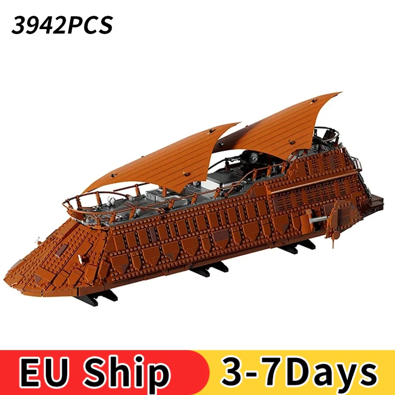 Jabba Sail Barge Model importer décennie ks, Puzzle Bricks, DIY Assembly Toys for Adult and Kids, Christmas Gifts, Compatible 3942, 75397 Pcs