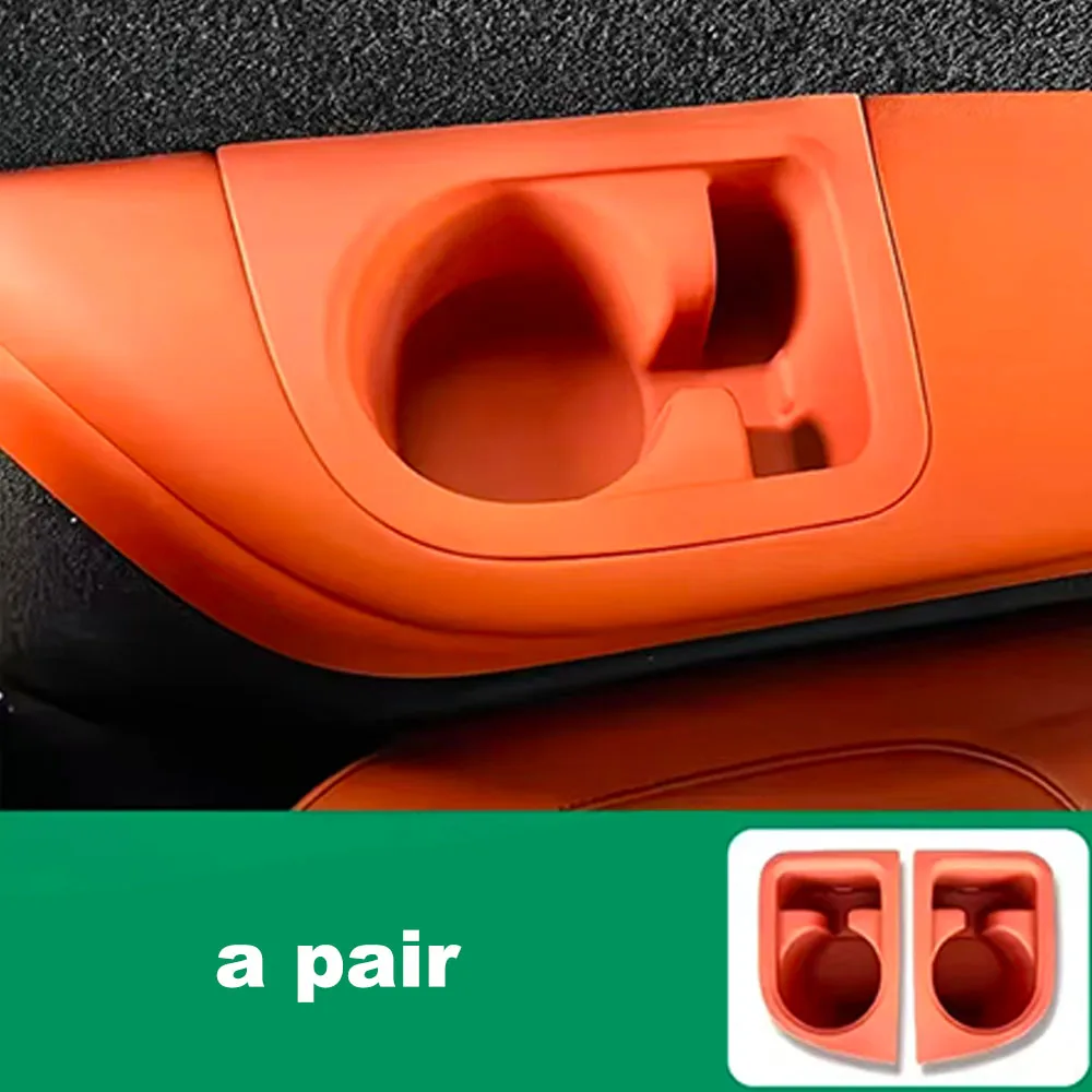 For BAIC JISHI Rox 01 Polestone 01 2023 2024 2025 2026 Rear Cup Holder Anti-Slip Mats Shock Absorbing Car Interior