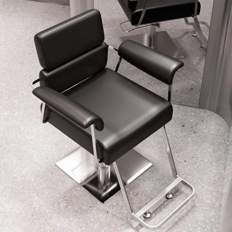 Sillas de peluquero Vintage interiores para una sola persona, sillones de manicura profesionales, productos para pestañas, rueda giratoria ergonómica para Barberia
