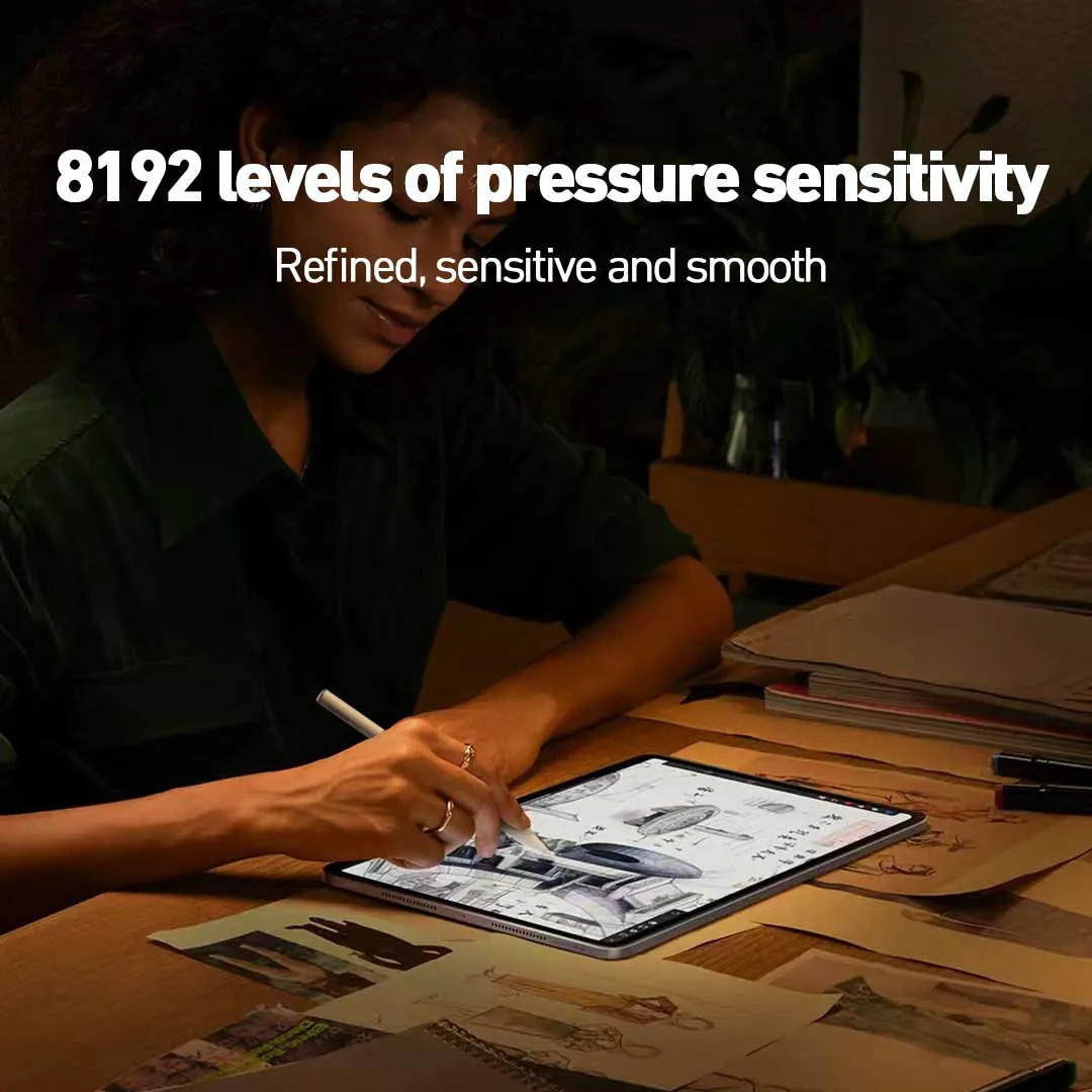قلم Xiaomi Focus Stylus لـ Xiaomi Pad 7 / 7Pro Mi Pad 6s Pro 12.4 Tab 8192 مستوى تحسس قلم رسم مغناطيسي للكتابة
