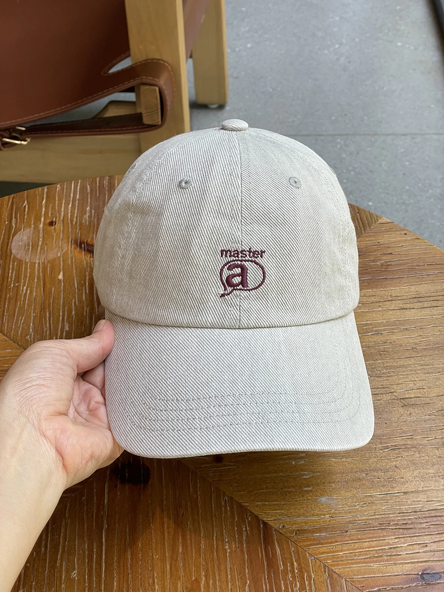 

Wide Brim Embroidered Couple Style Baseball Cap Four Seasons Sun Protection Deepened Face Slimming Baseball Cap Men's Trendy Hat