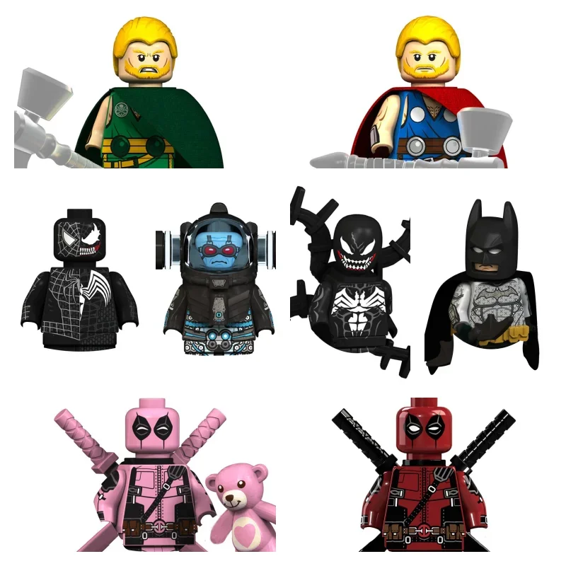 HOT Marvel Deadpool doll Brick toy animated character Building blocks party gift puzzles for children adult toys