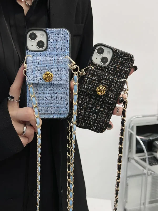 Fall/winter New For Iphone15 Card Stand Phone Case 14promax Crossbody Lanyard 13 12pro All-inclusive 11 Fall Protection Cover Fu image 2