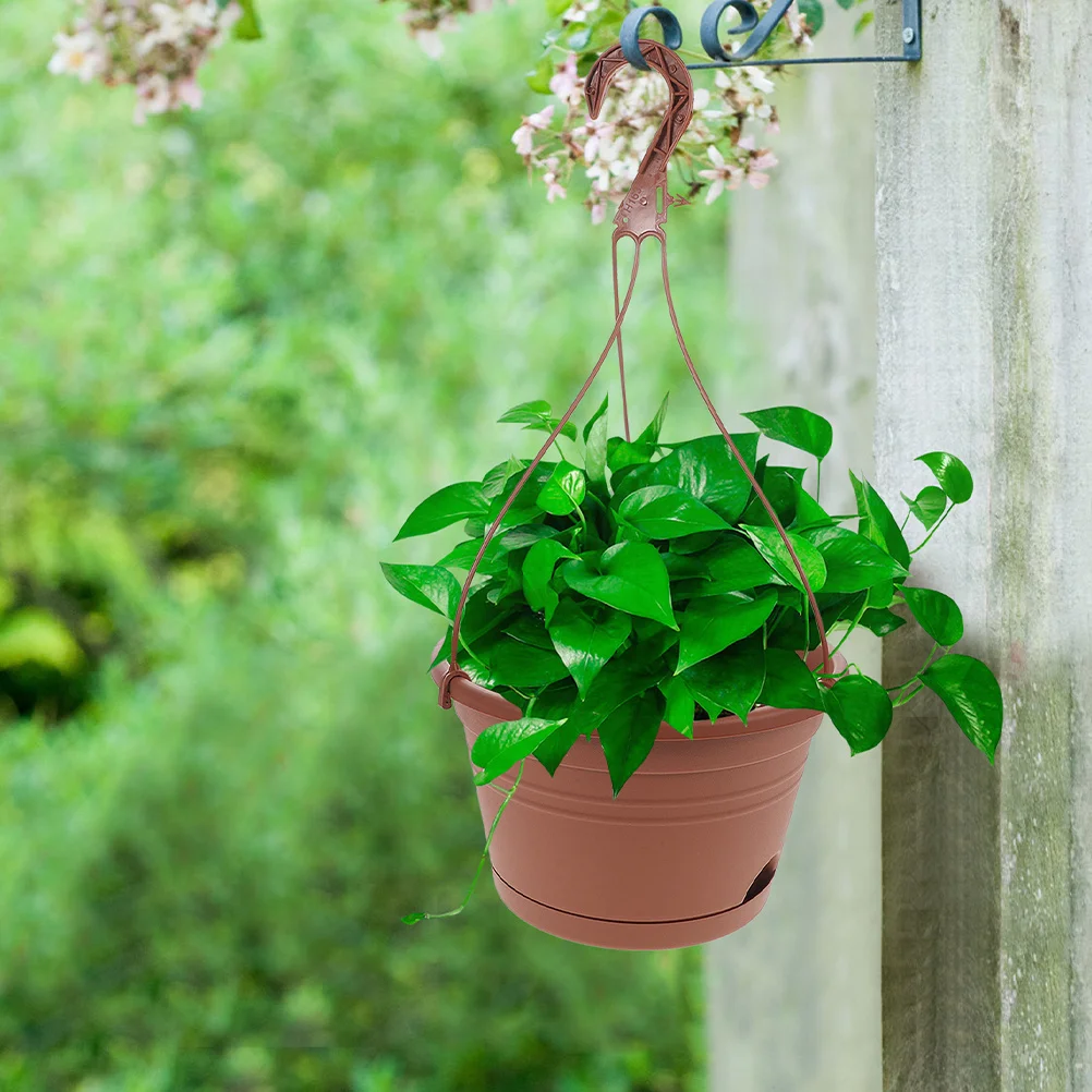 

2Pcs Hanging Baskets for Plants Indoor Outdoor Plastic Planters Garden Balcony Hanging Planter Baskets for Plants