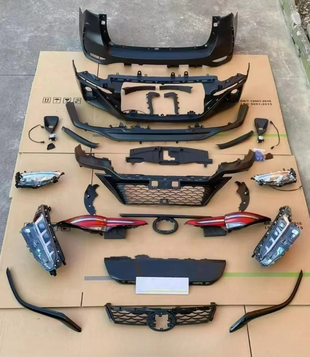 including front and rear bumper upgrade body kit new auto parts ABS full body kit,