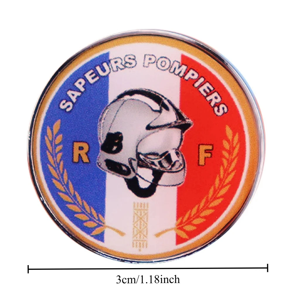 1pc Fire Emergency Metal Pin Firefighter Brooch Badge