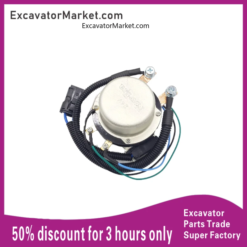 Excavator Spare Kobelco SK 200, 210, 230, 250, 350-6e/8 excavator power main switch, battery relay accessories