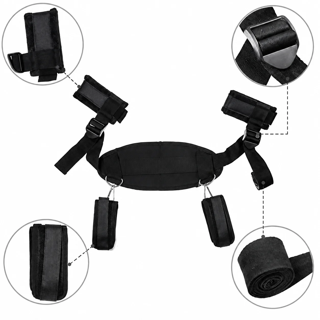 مجموعة أحزمة تقييد قابلة للتعد - مراجعة D Ring Strap وسعره